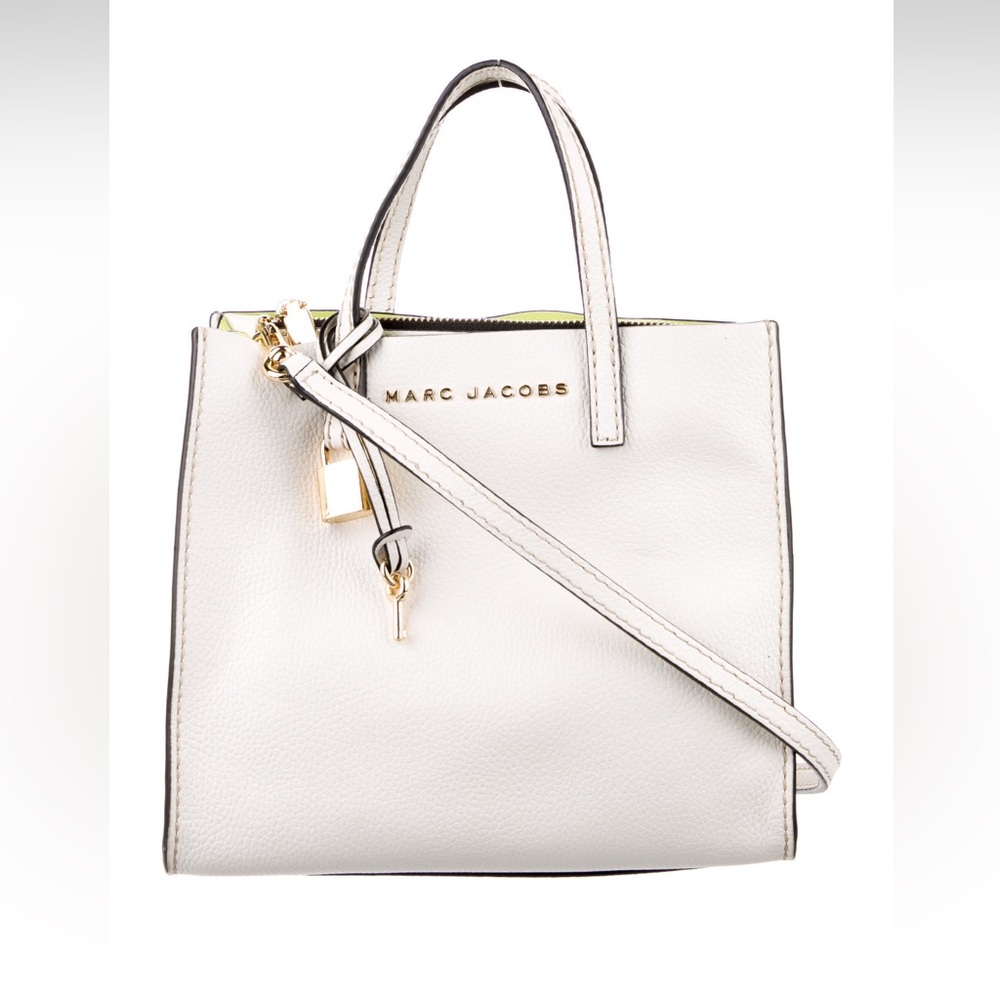 Marc Jacobs white leather bag